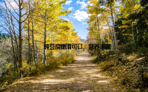 – 炖豆腐嫩滑可口, 营养丰富